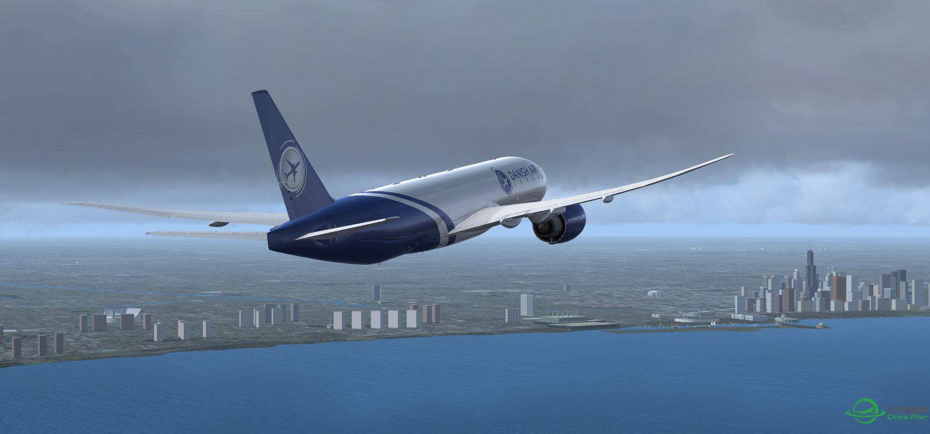 FSX B777 Cargo @ KMDW-3070 