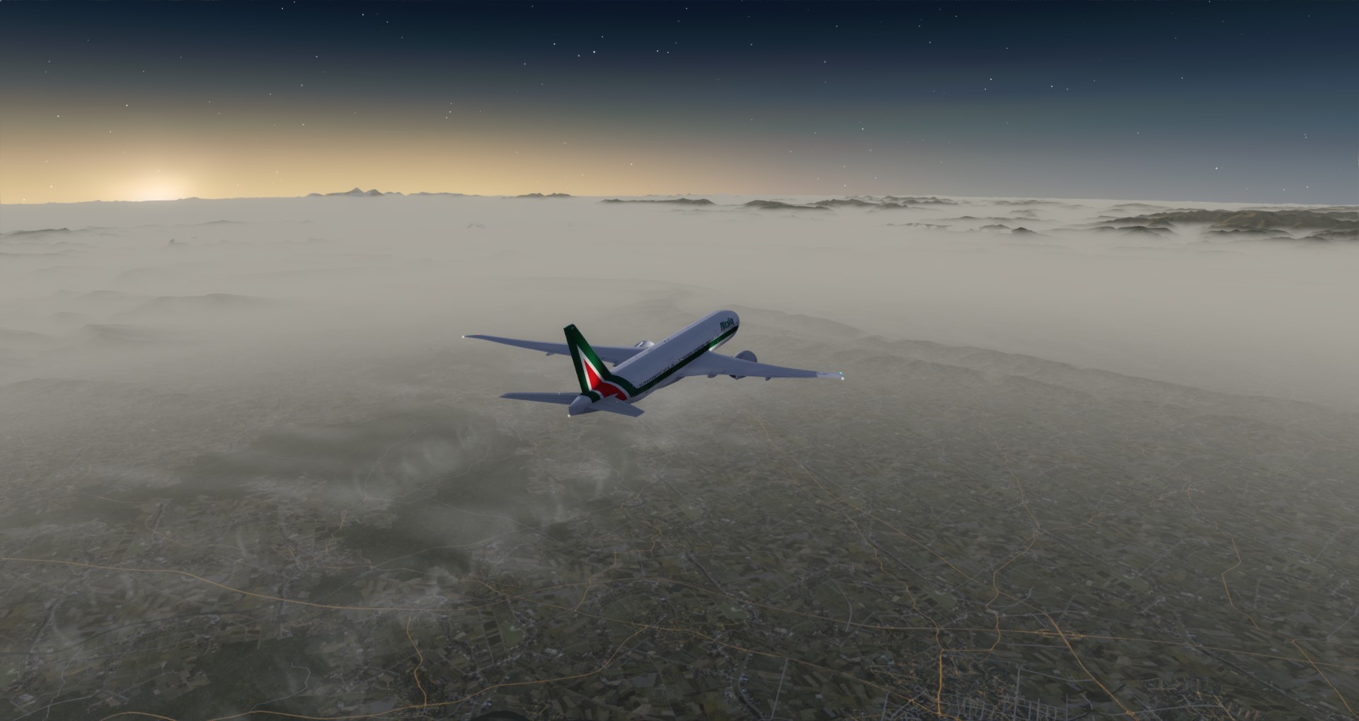 P3D V4 77L Alitalia VHHH-LIRF-1119 