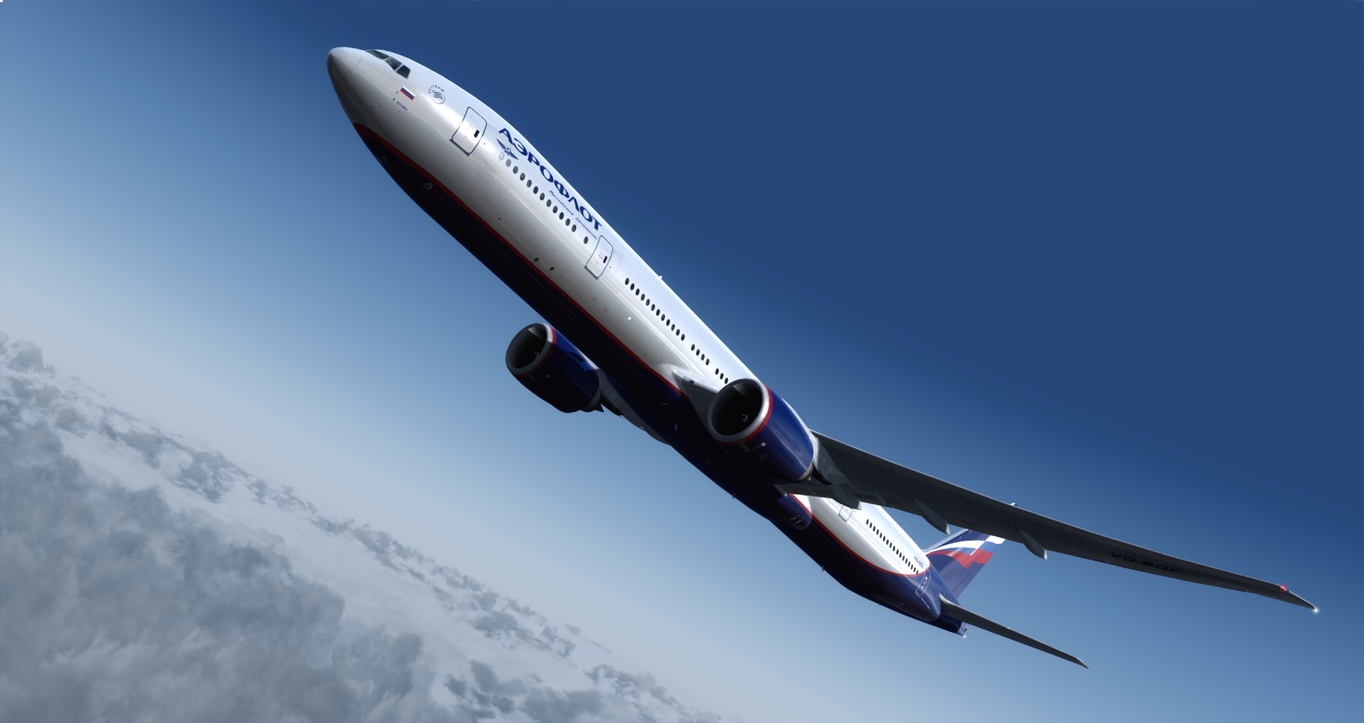 P3D V4 77W Aeroflot ZGGG-UUEE-6886 