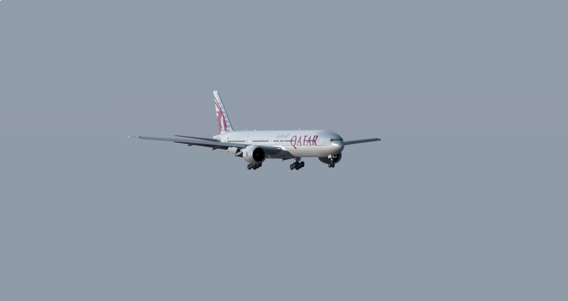 P3D V4 77W Qatar Airways ZGGG-OTHH-4852 