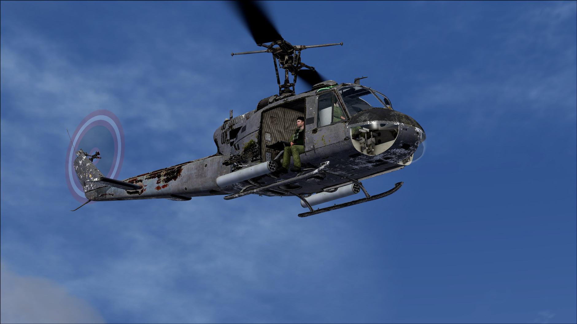破旧MILVIZ Bell-UH1 涂装隆重登场-7693 