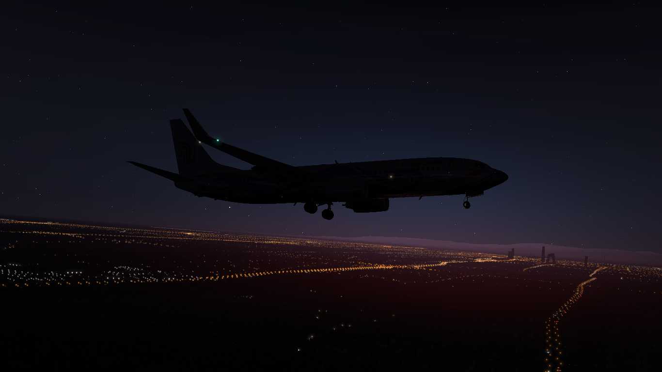 【X-Plane 11】北京首都国际机场黄昏降落-9598 