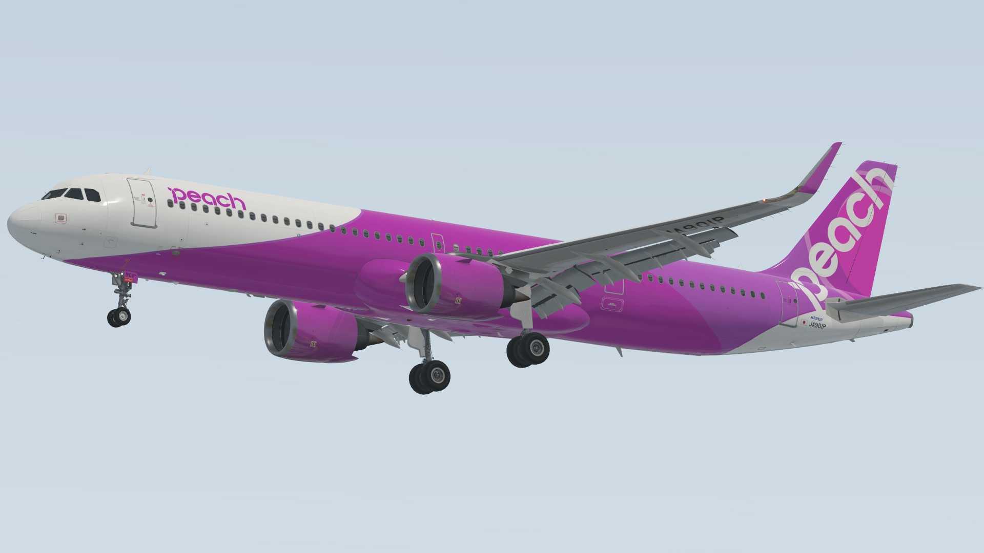 乐桃航空321N落地那霸机场-2180 
