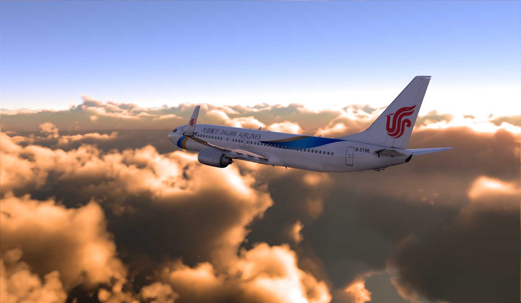 XP12 日常飞行 体积云比XP11的好看多了-23 