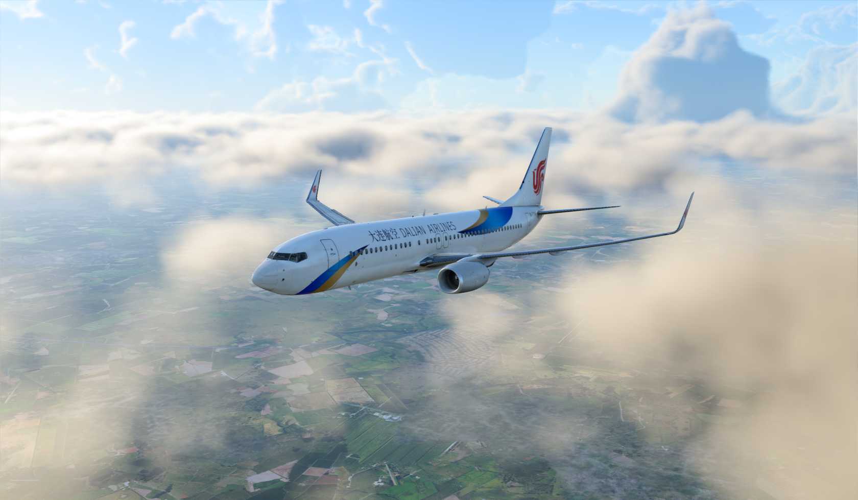 XP12 日常飞行 体积云比XP11的好看多了-4873 