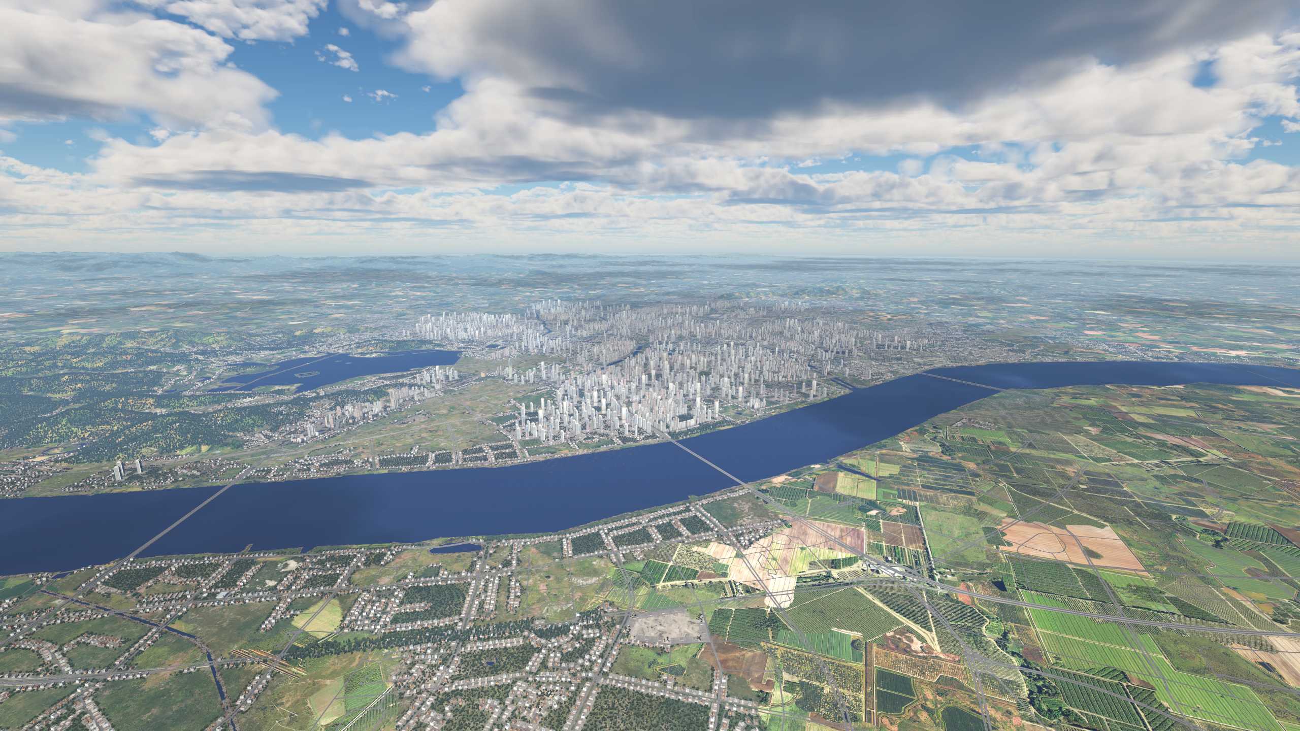 XP11 城市地景-----升级版杭州-747 